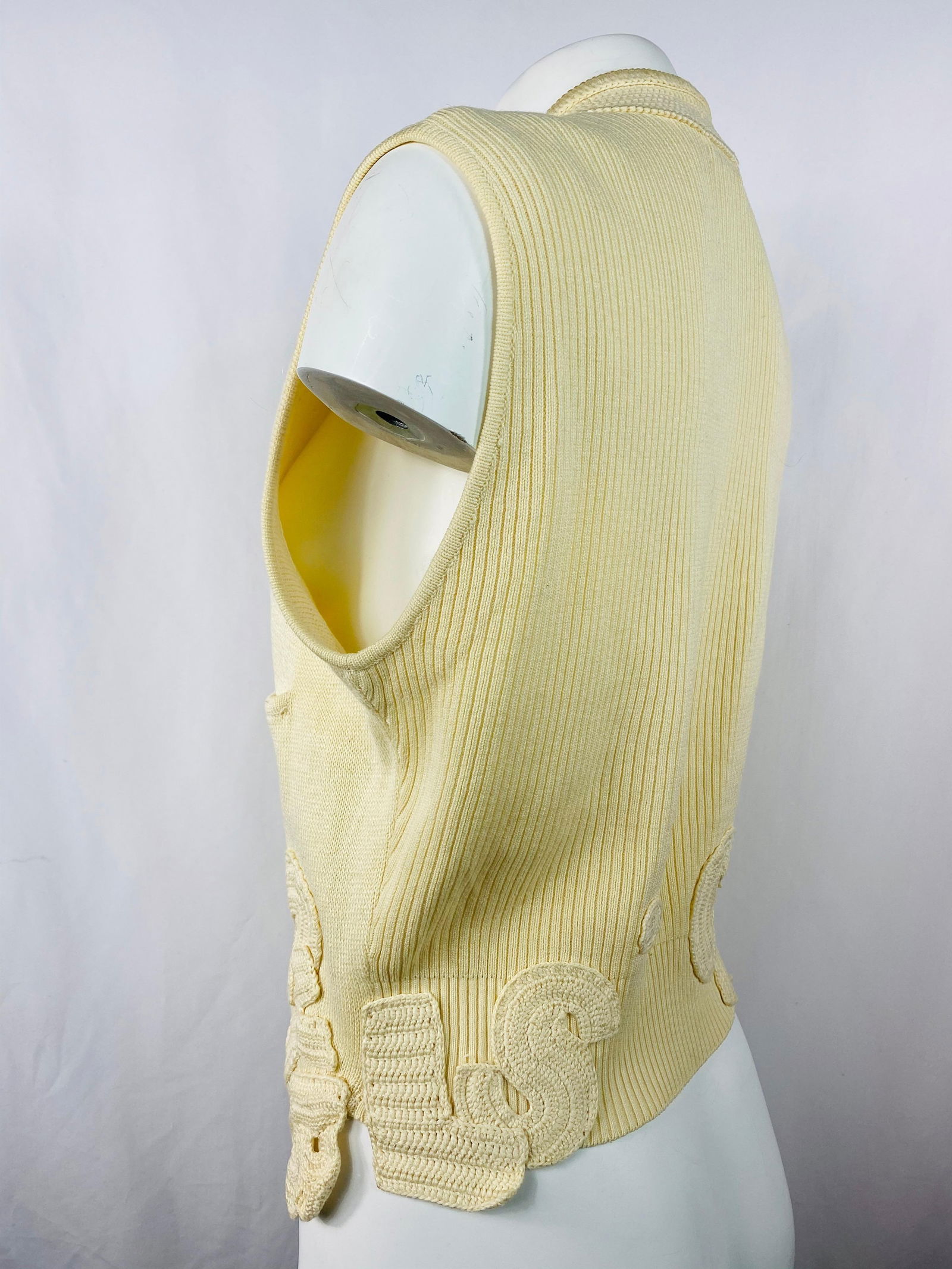 Matsuda Nicole Tokyo Ivory Knit Vest - 15