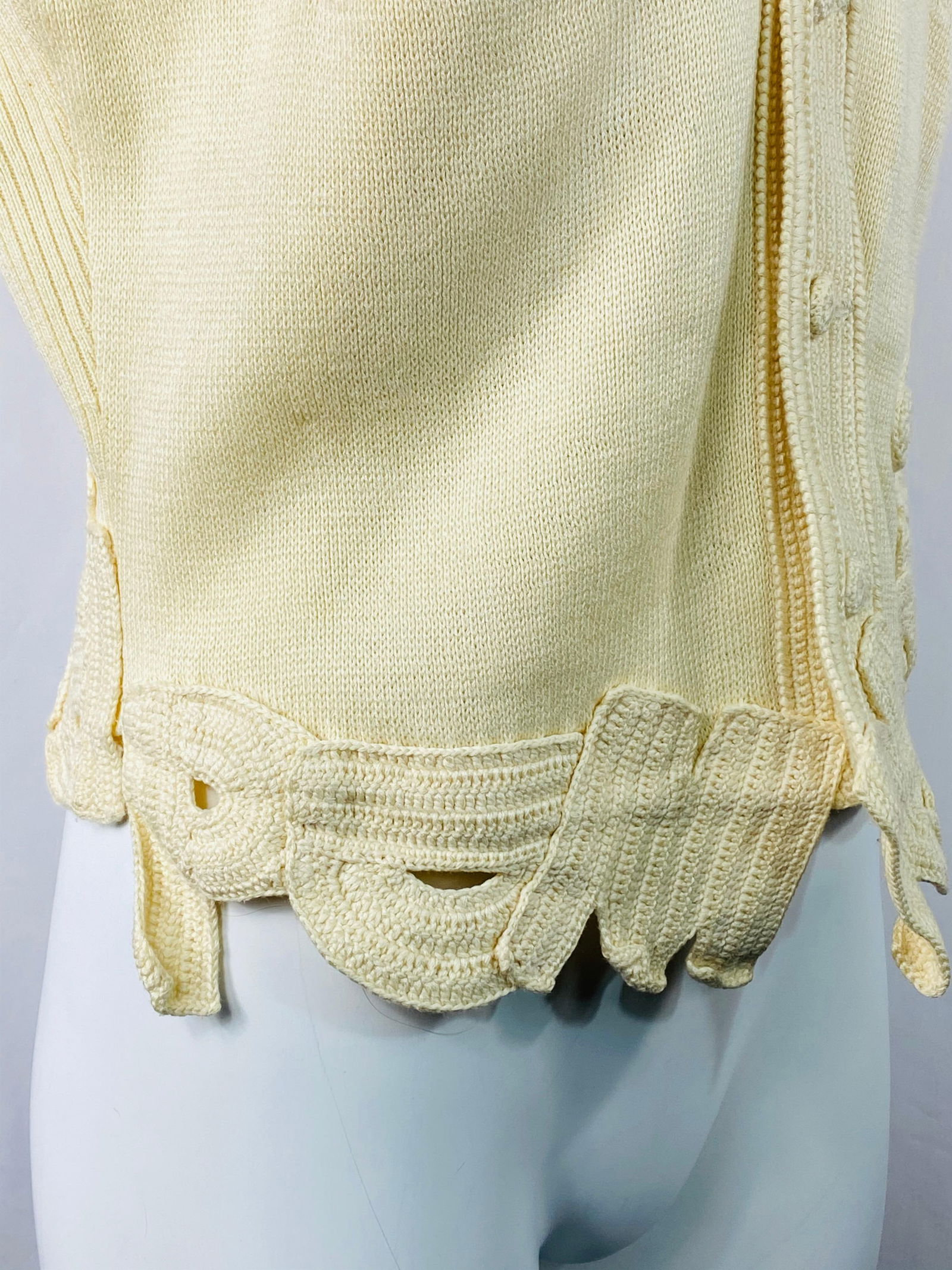 Matsuda Nicole Tokyo Ivory Knit Vest - 19