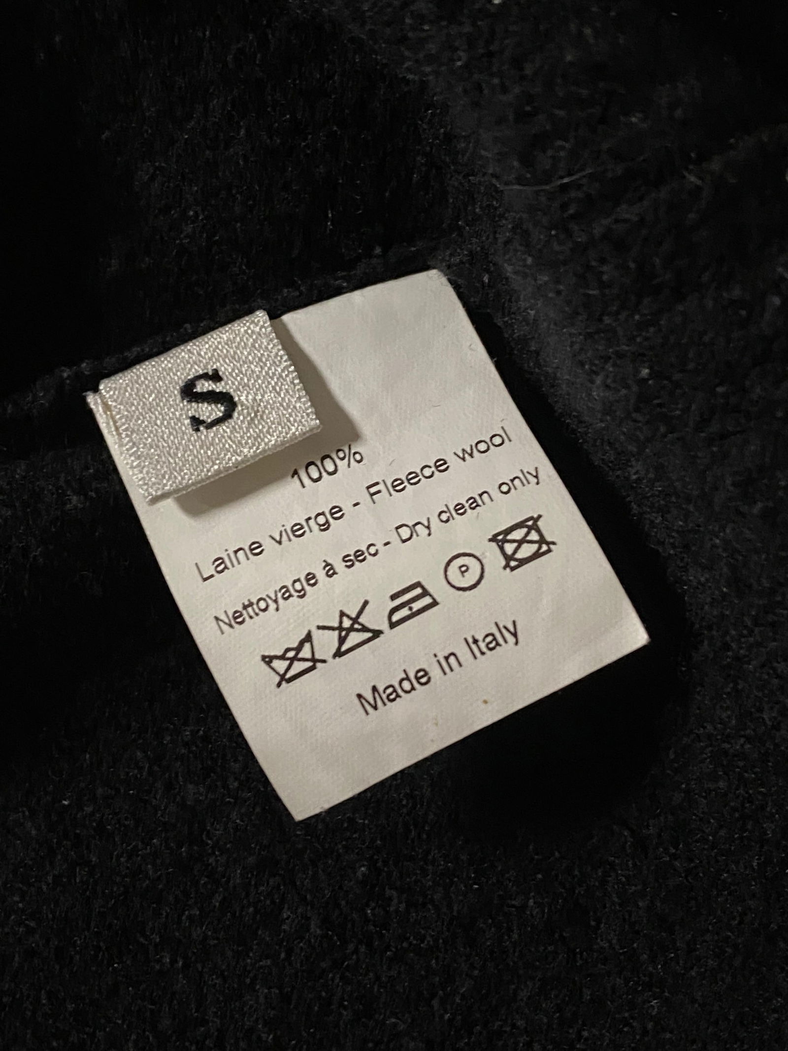 2007 Lanvin Black Wool Cardigan, Size Small - 15