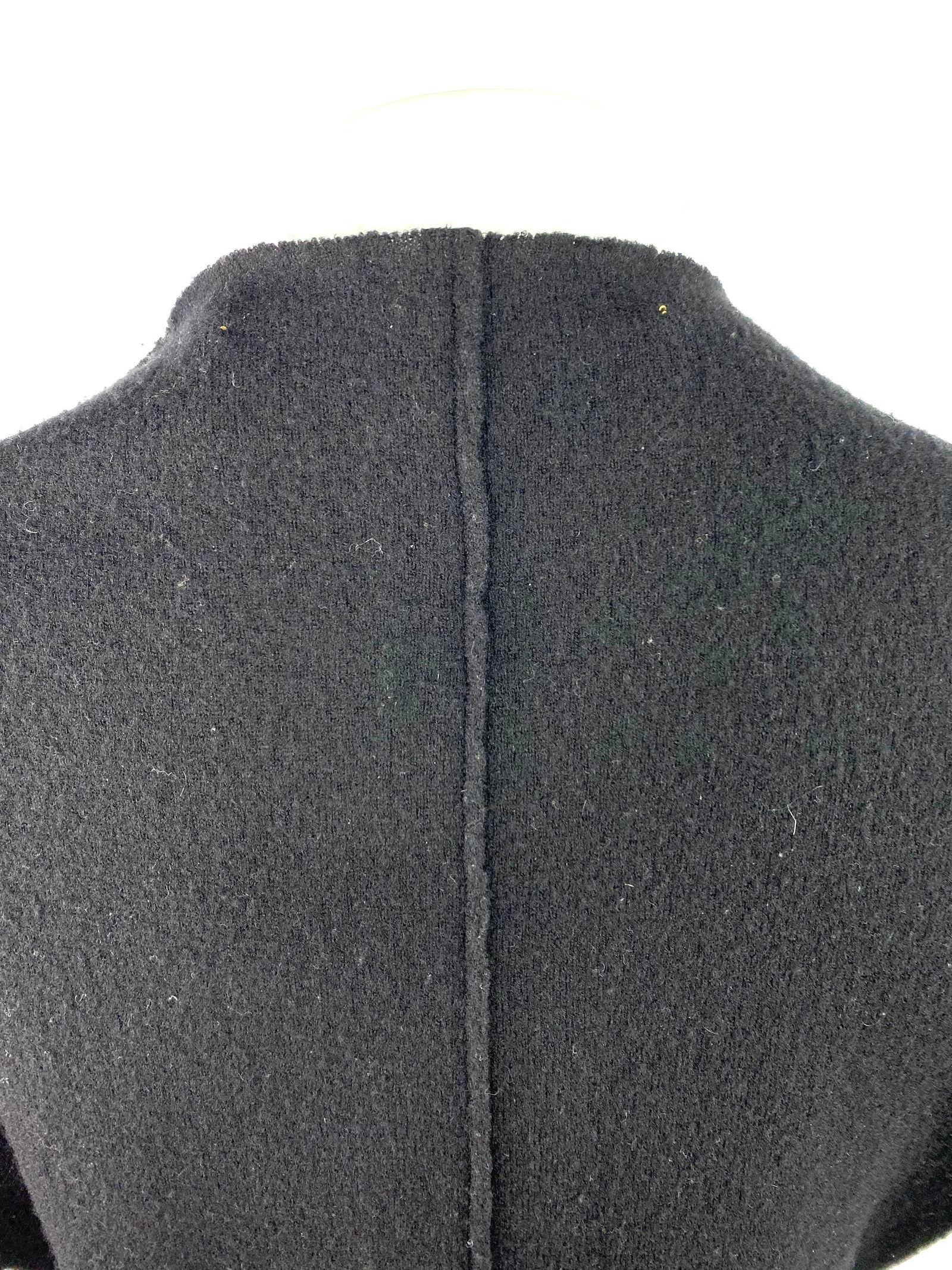 2007 Lanvin Black Wool Cardigan, Size Small - 4