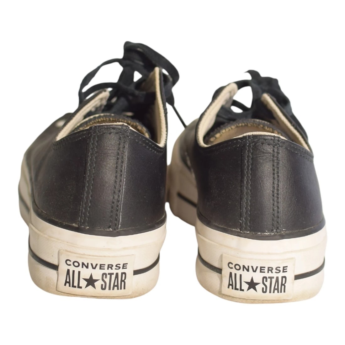 Converse All Star Lift Leather Platform Sneakers Black White Size EU 37.5 / US 7 - 4