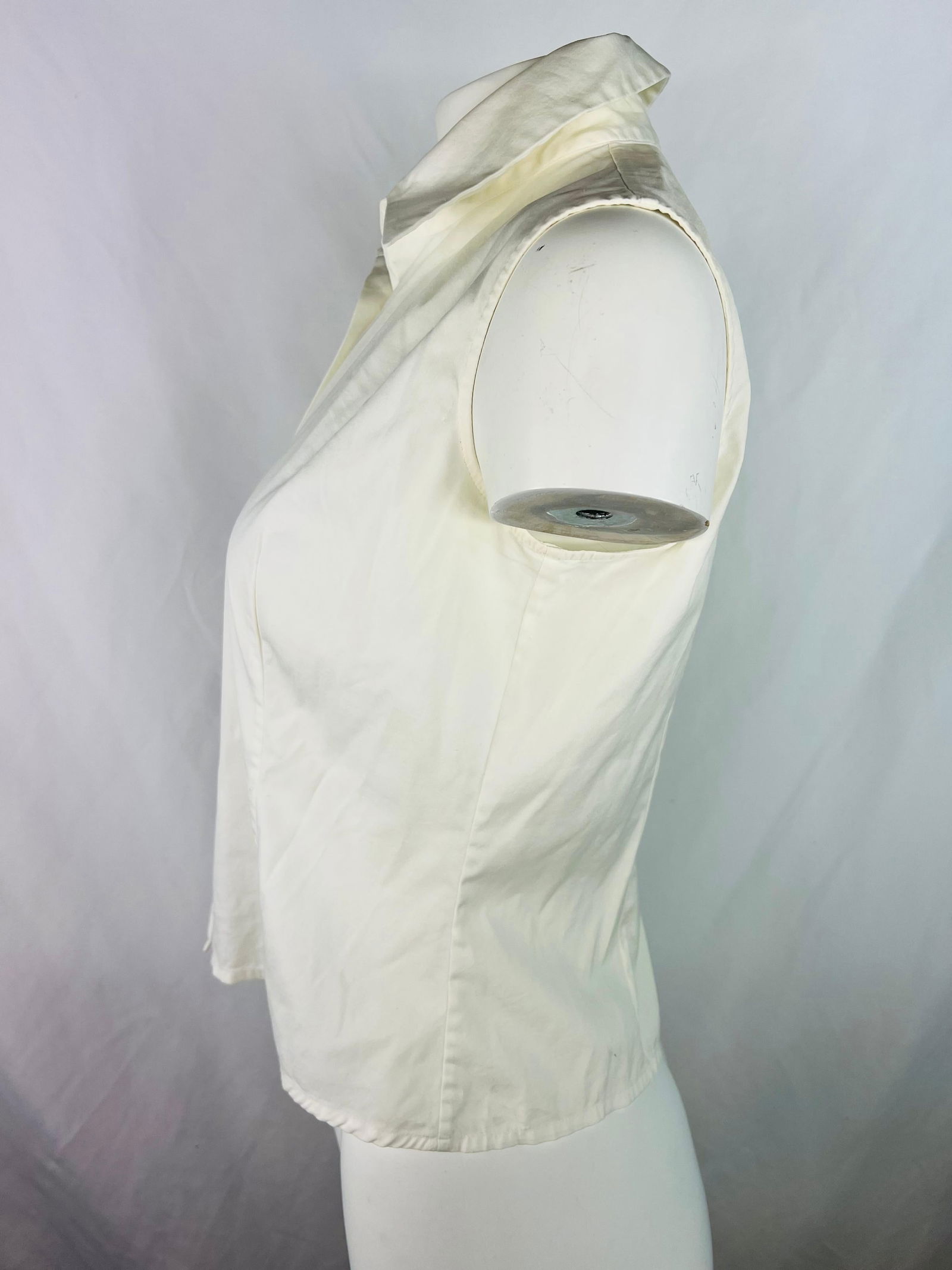 Piazza Sempione White Shirt Blouse, Size Small - 4