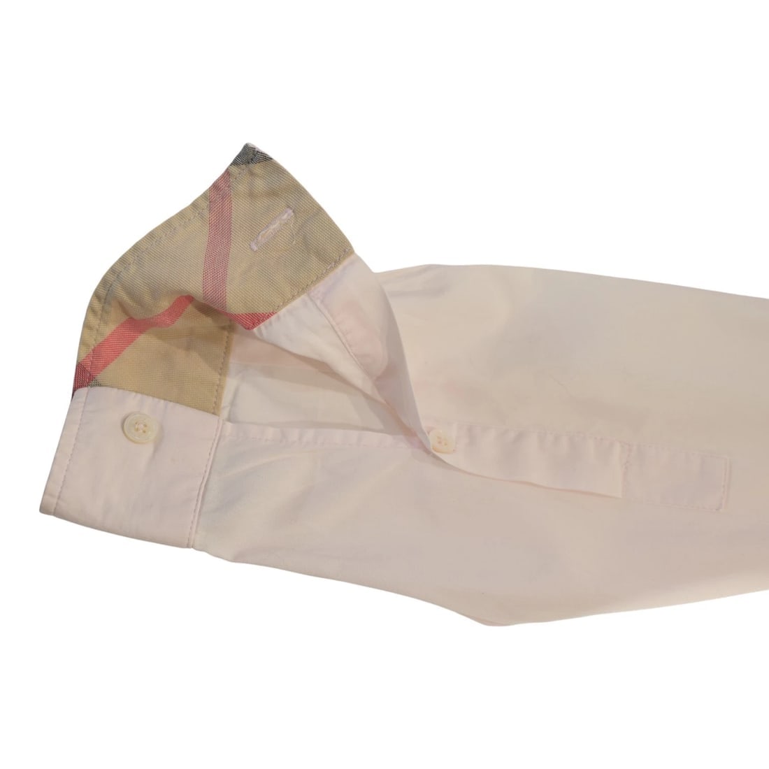 Burberry London Pink Cotton Nova Check Trim Shirt Size L Women’s Button Up - 8