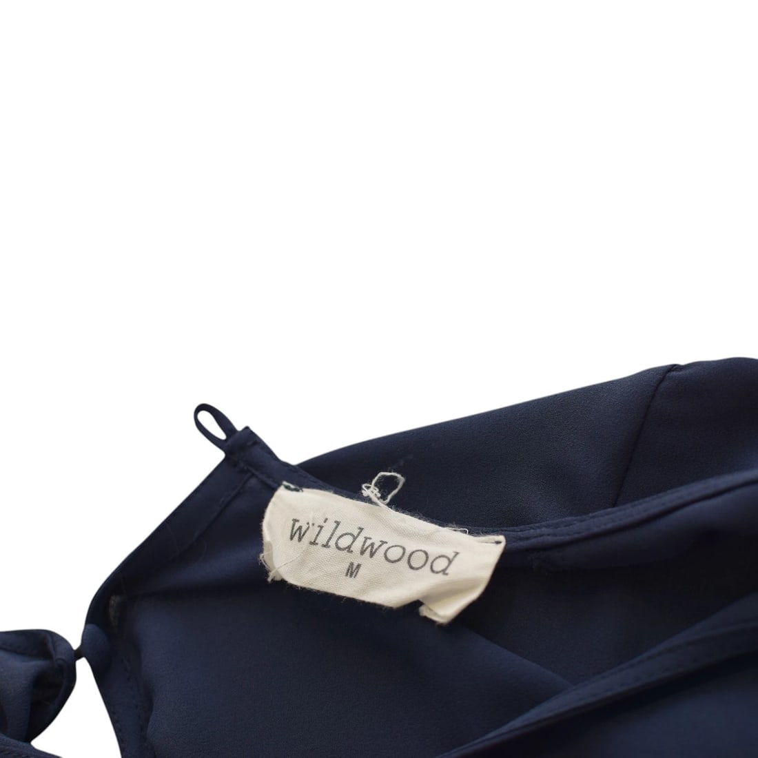 Wildwood Blue Blouson-Sleeve Blouse – Minimalist Flowing Design – Size M - 3