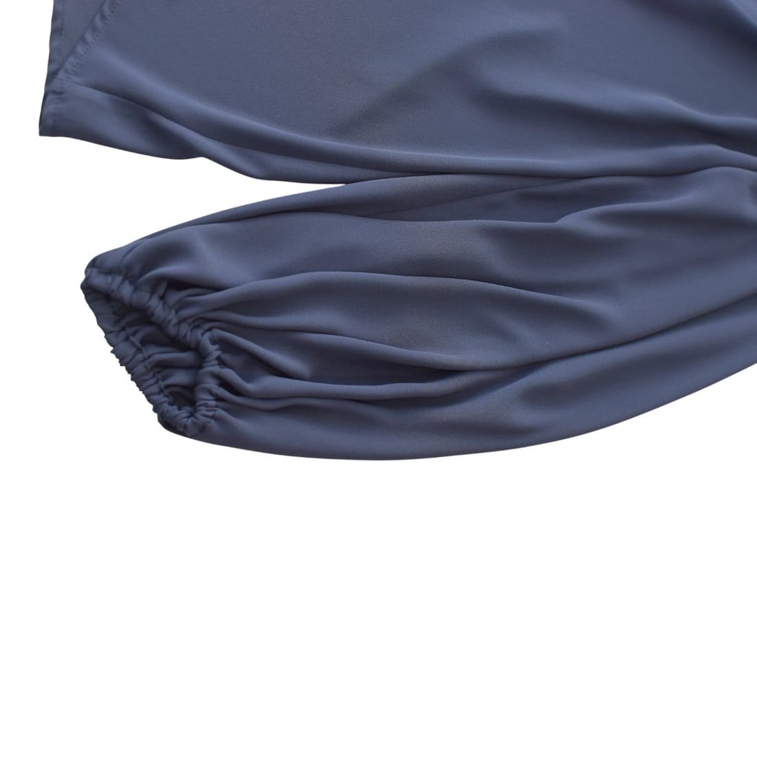 Wildwood Blue Blouson-Sleeve Blouse – Minimalist Flowing Design – Size M - 6