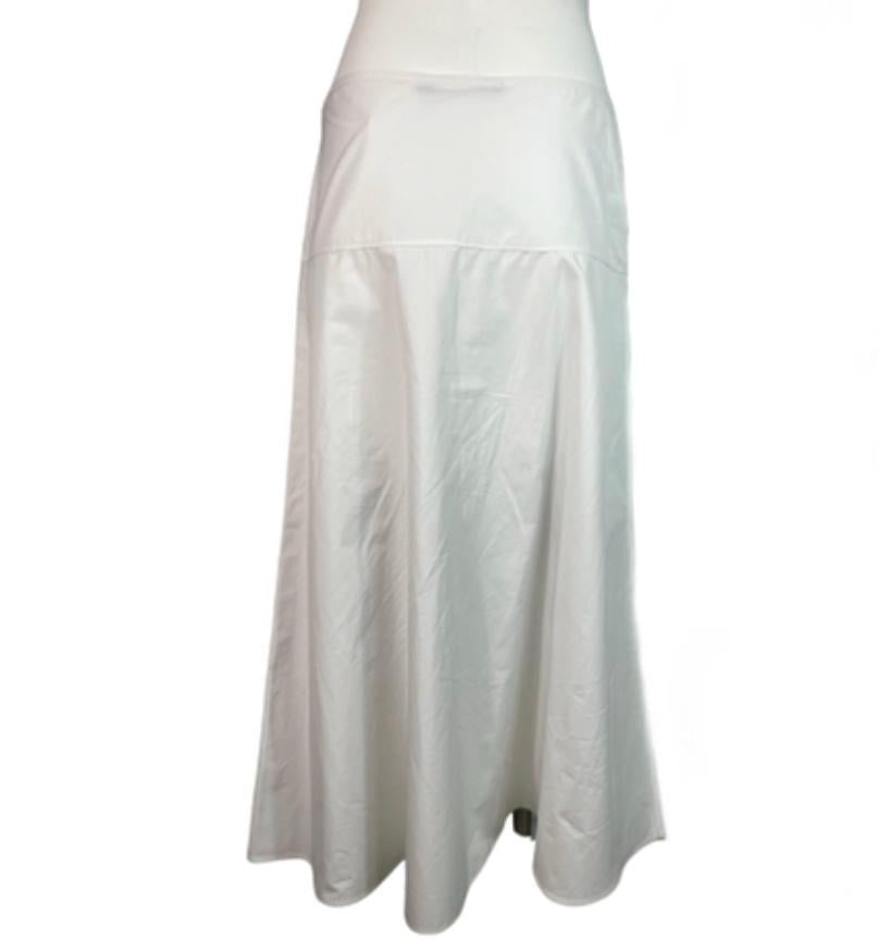 Sofie D’Hoore White Midi Skirt, Size 38 - 10