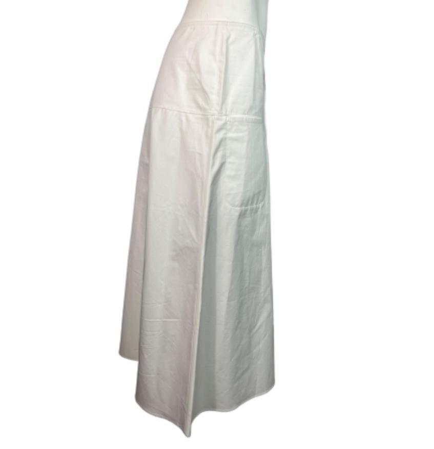 Sofie D’Hoore White Midi Skirt, Size 38 - 8