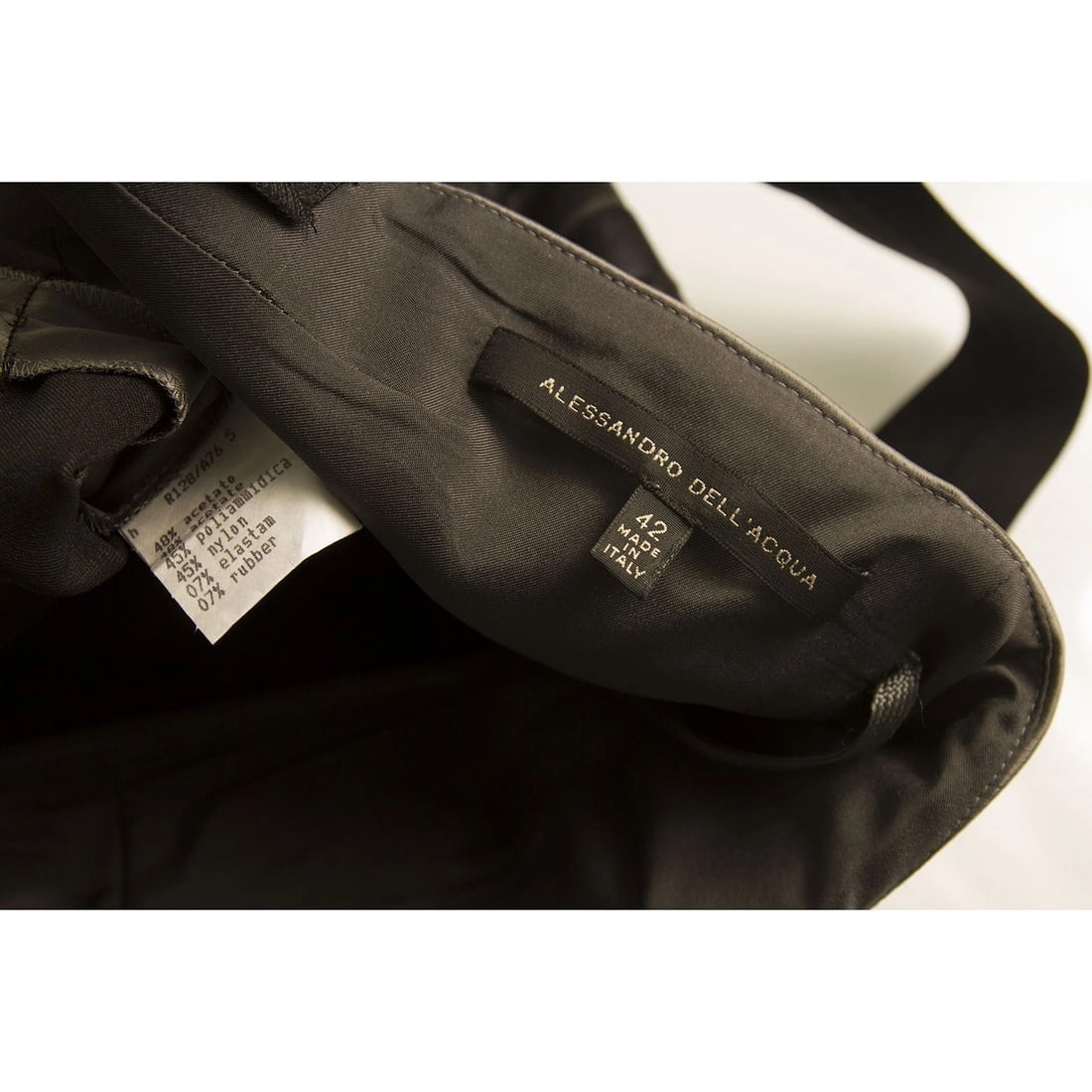 Authentic Alessandro Dell'Acqua Two Tone Panelled Dress in Grey and Black SZ42 - 5