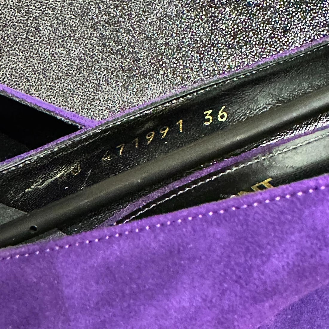SAINT LAURENT Purple Suede Pumps Shoes Size 36 EU / 5.5 US - 7