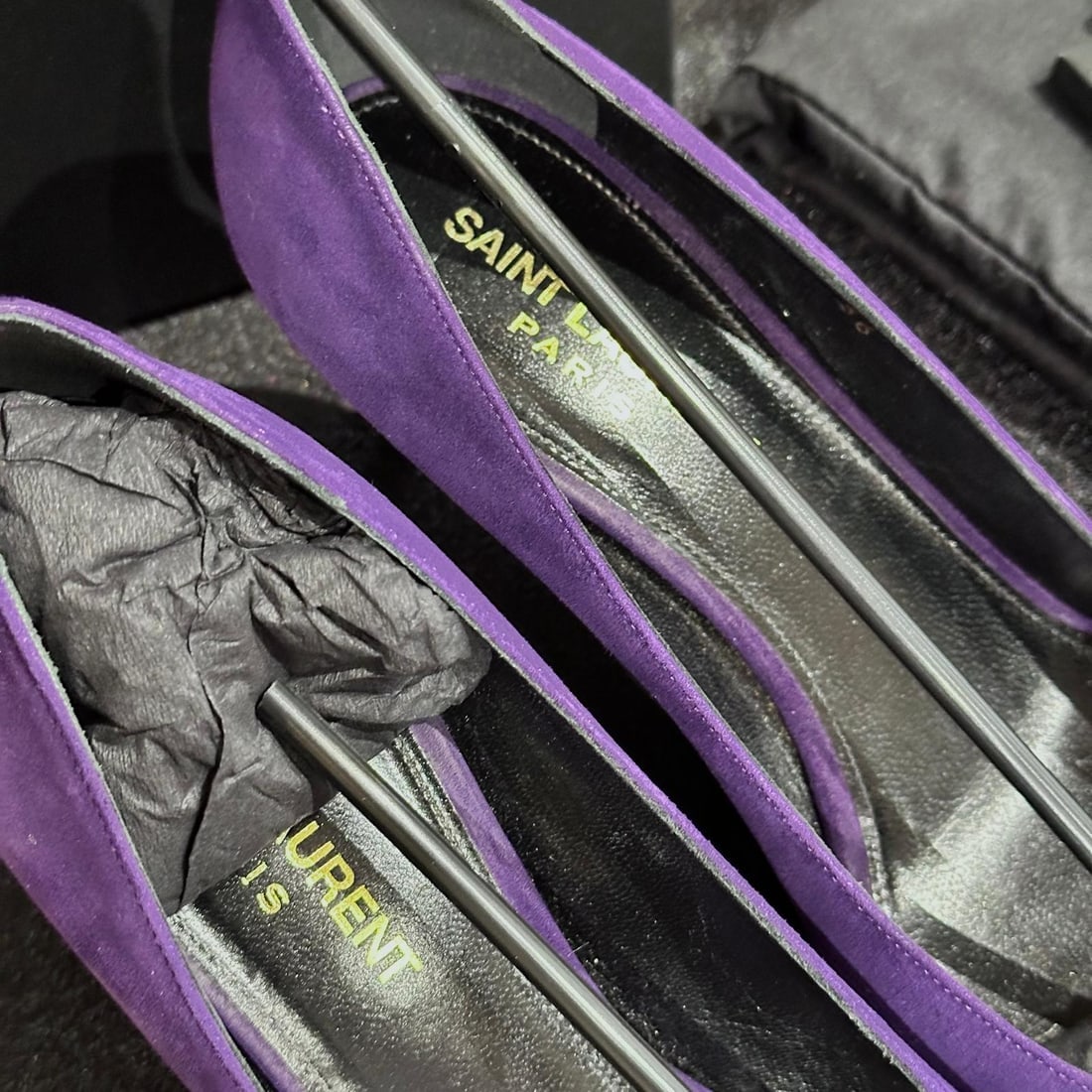 SAINT LAURENT Purple Suede Pumps Shoes Size 36 EU / 5.5 US - 9