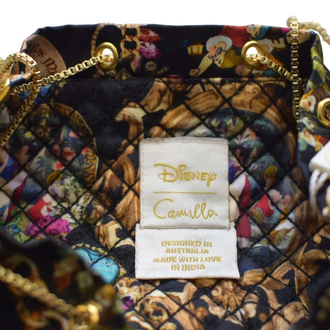 Camilla x Disney The Happily Ever After Drawstring Pouch With Chain Strap - 15