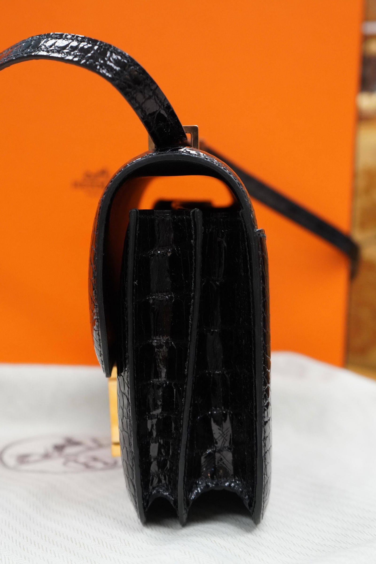 Hermes Black Crocodile Constance bag - 16