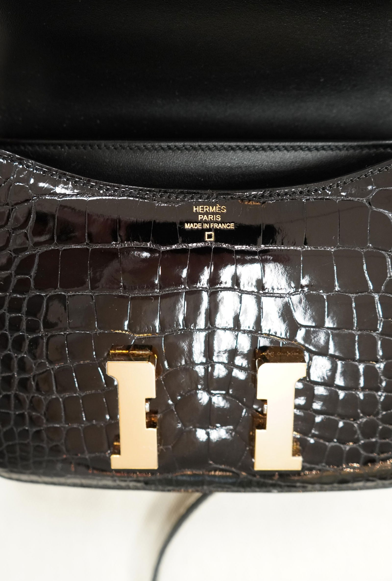 Hermes Black Crocodile Constance bag - 18