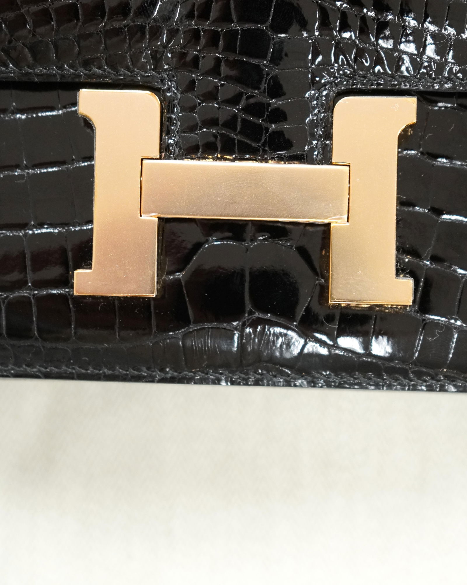 Hermes Black Crocodile Constance bag - 4