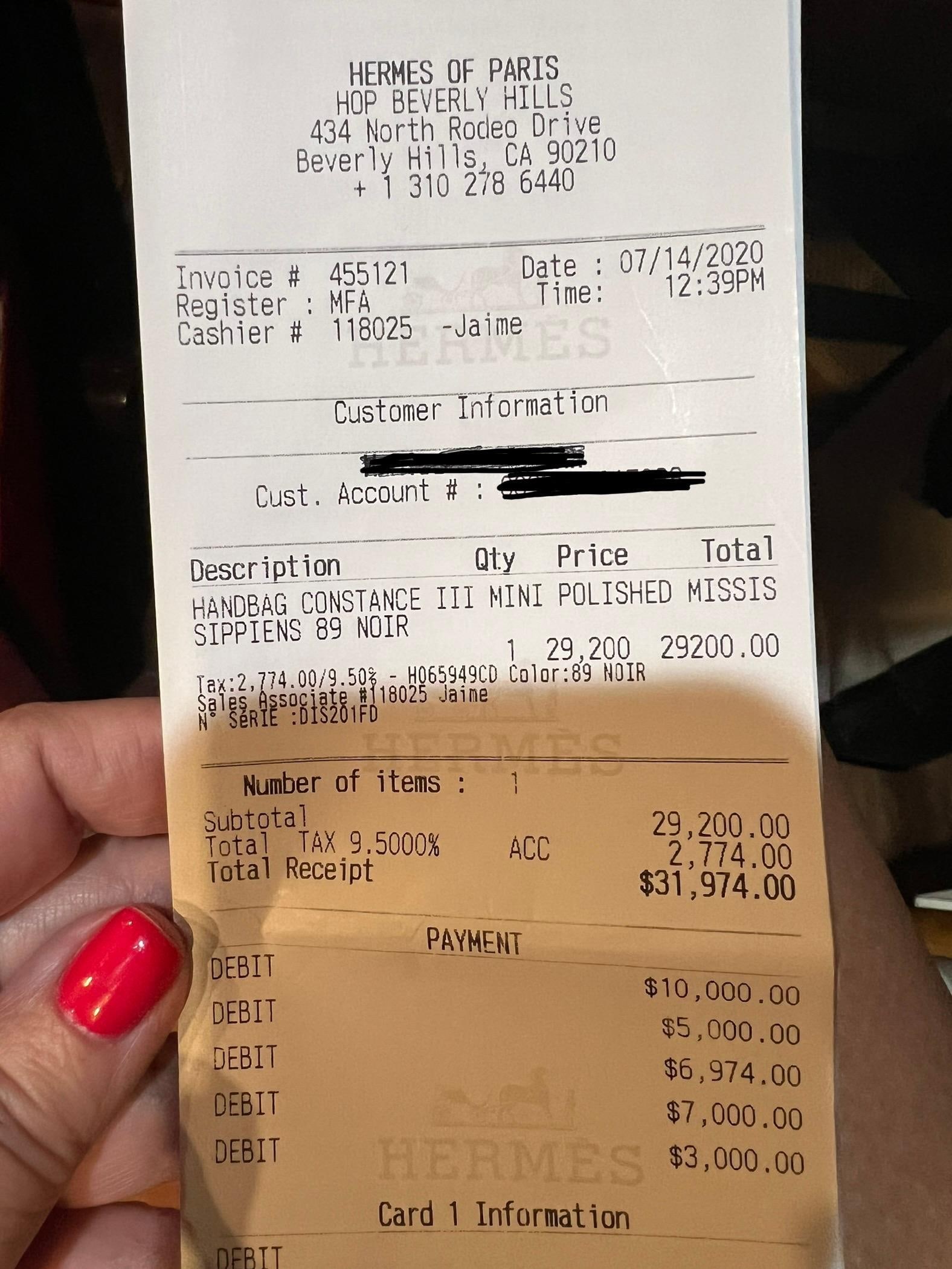 Hermes Black Crocodile Constance bag - 6