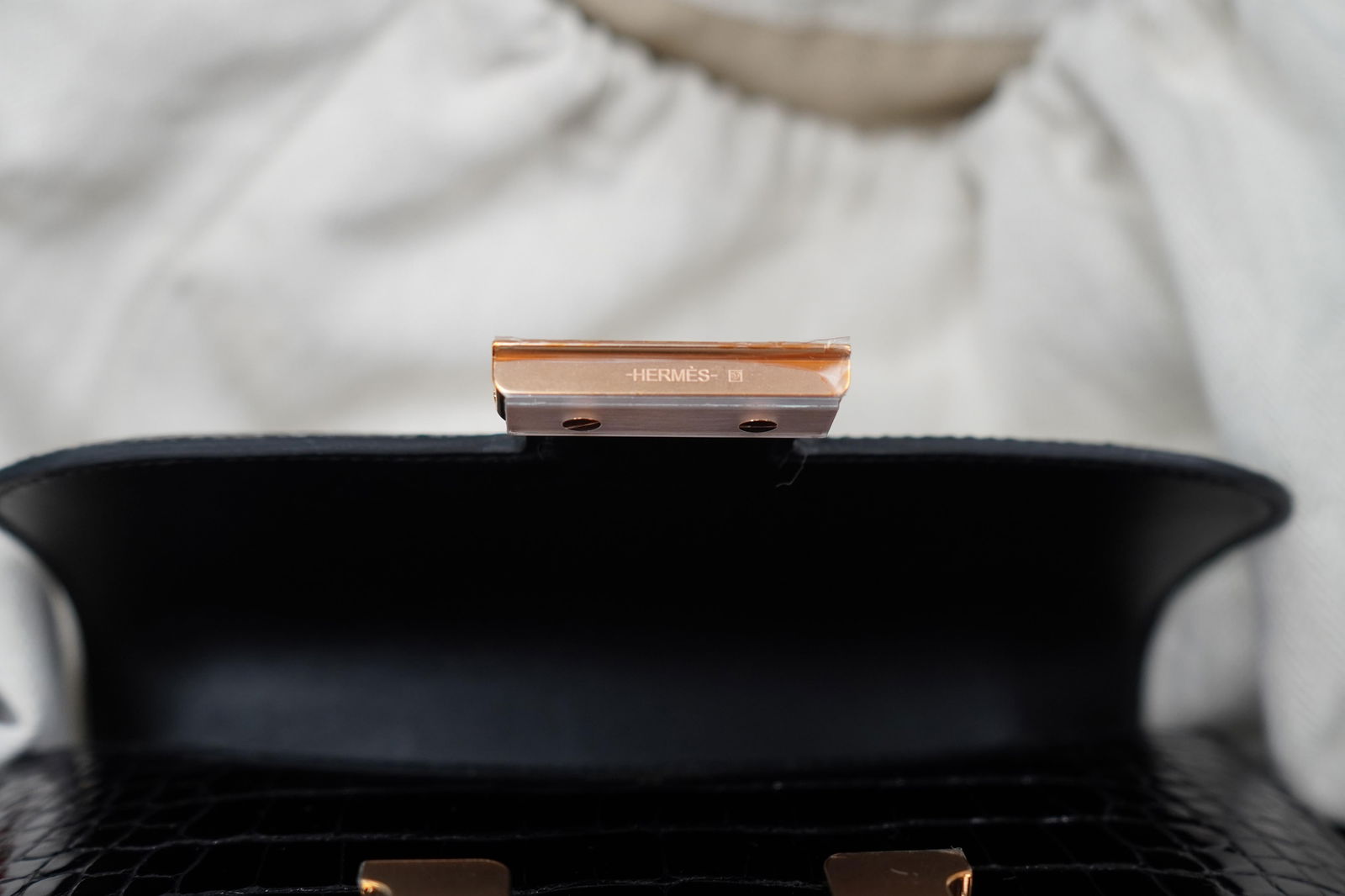 Hermes Black Crocodile Constance bag - 9