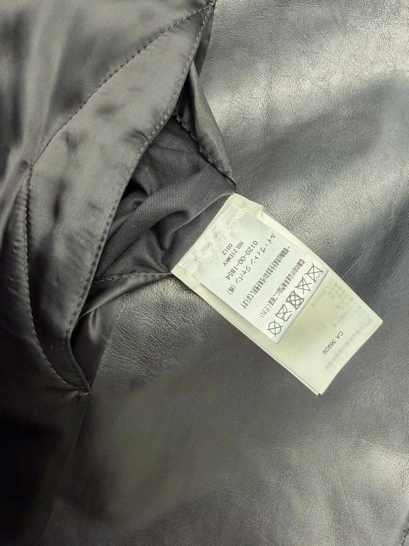 Louis Vuitton 1AGJEO Shearling Collar Evening Black Leather Biker Jacket 5 700€ - 17