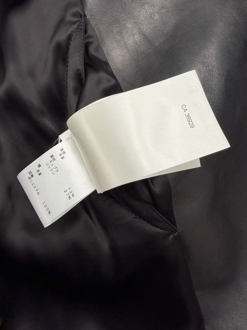 Louis Vuitton 1AGJEO Shearling Collar Evening Black Leather Biker Jacket 5 700€ - 19