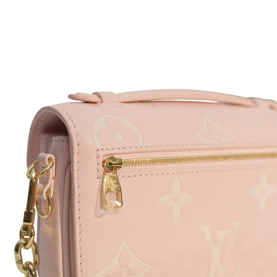 Louis Vuitton Pochette Métis Monogram Empreinte Giant Rose Poudre Pink Leather - 14