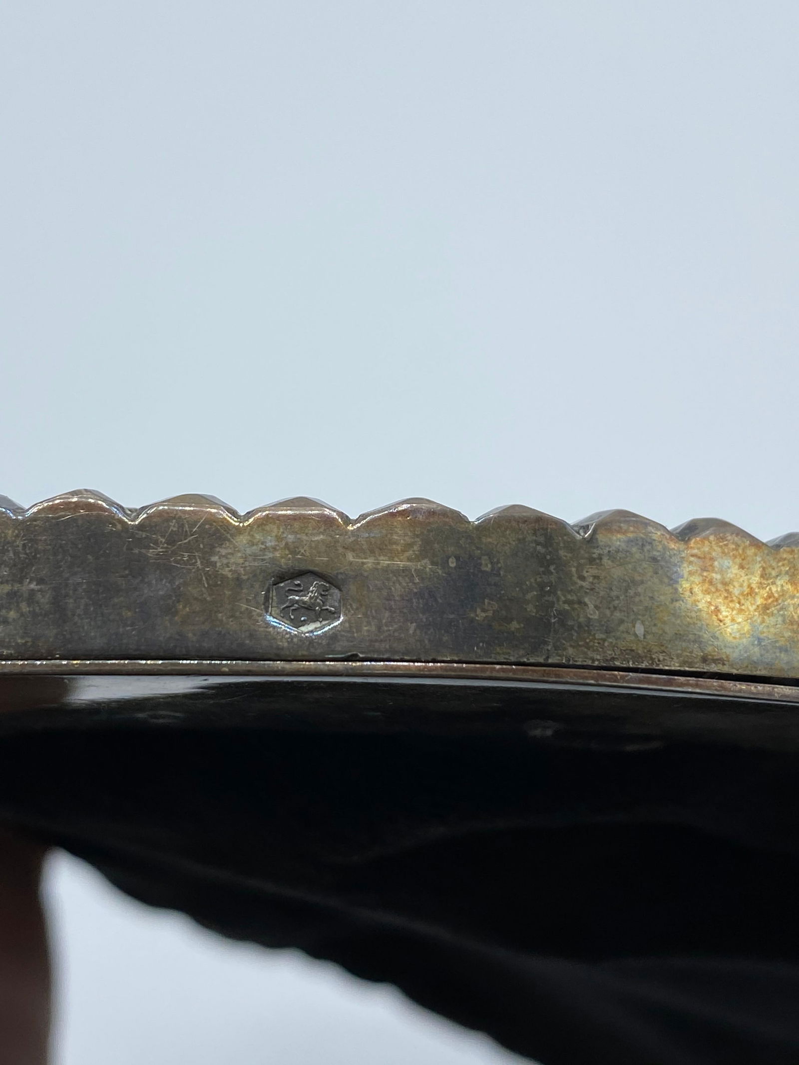 Victorian English Sterling Silver and Brown Velvet Evening Purse - 20