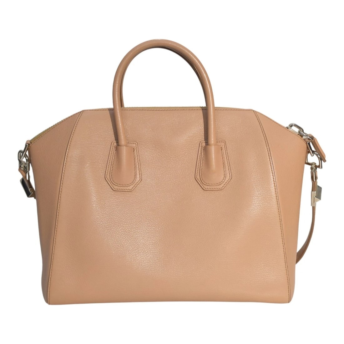 Givenchy Antigona Medium Bag in Nude Beige Leather with removable strap - 2