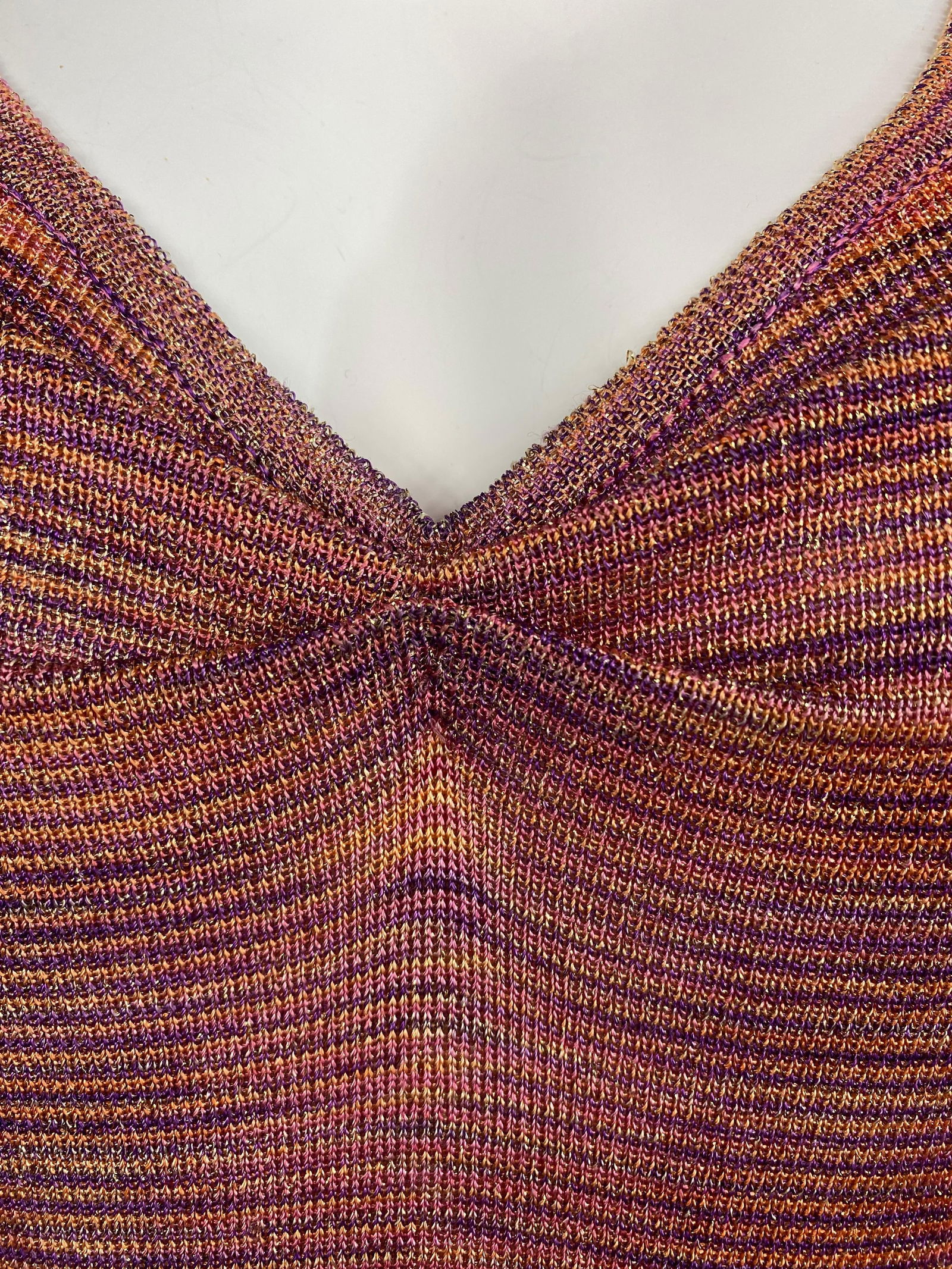 Missoni Multicolor Knit Sleeveless Top and Cardigan Set Size 40 - 2