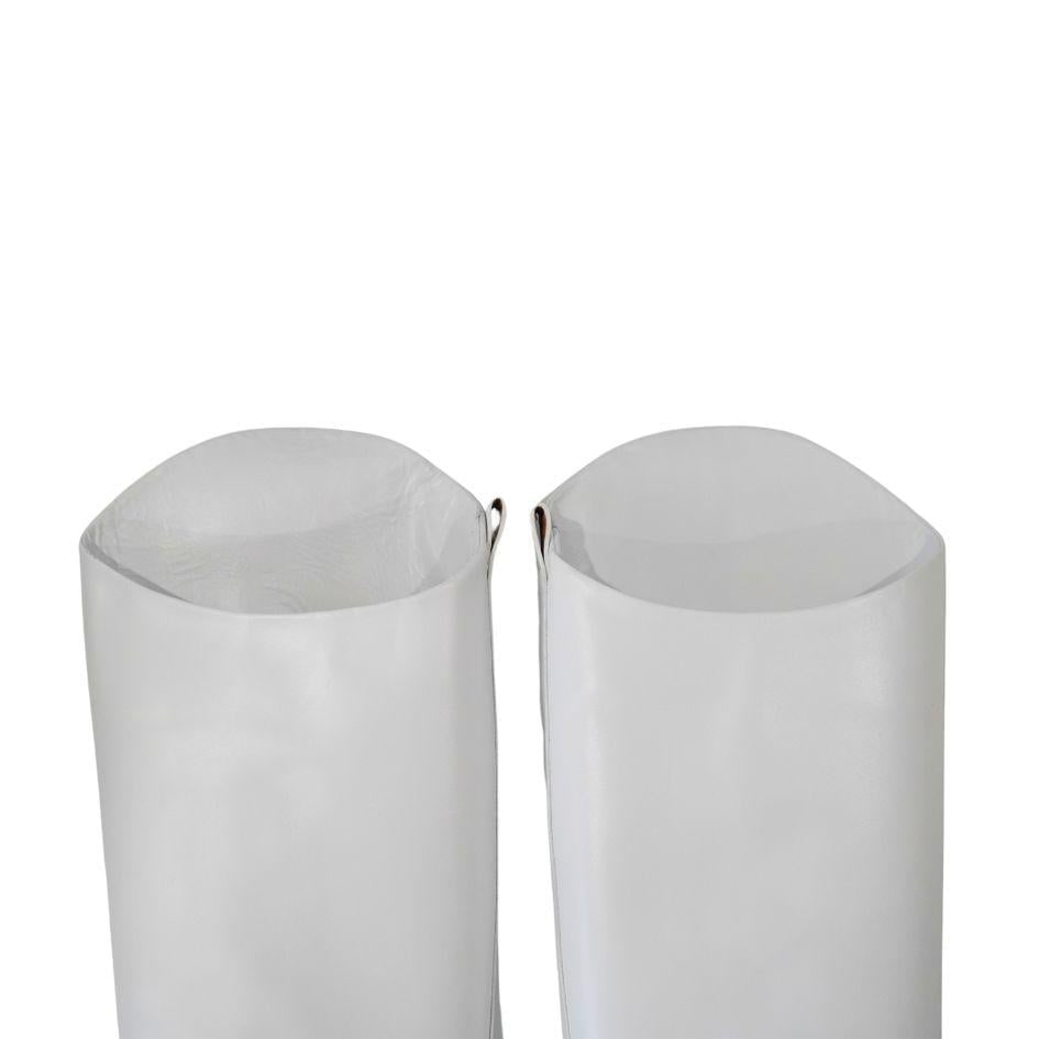 Jil Sander White Nappa-Leather Knee-High Boots 41 - 2