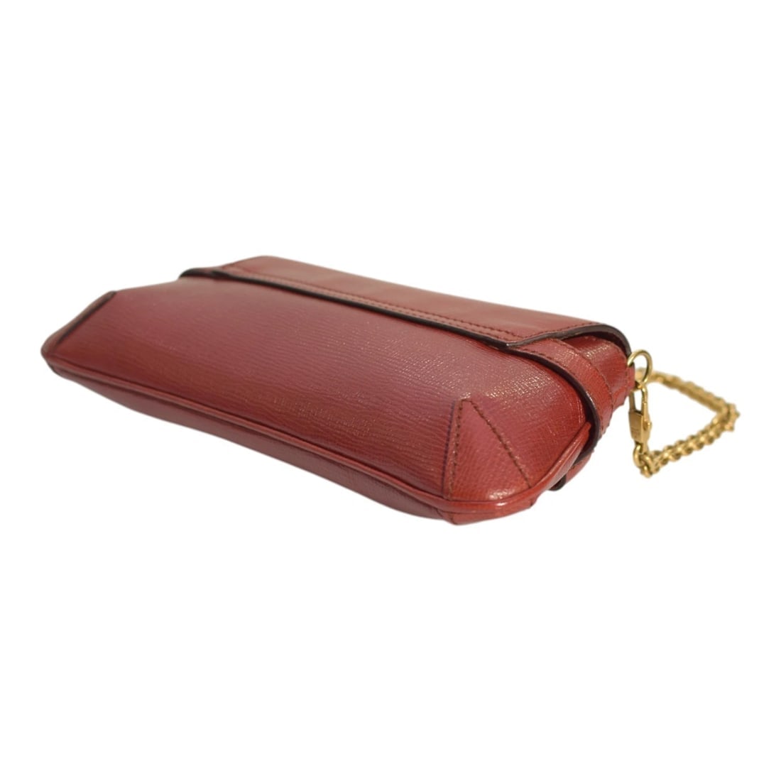 Gucci GG Burgundy leather Horsebit medium clutch /shoulder bag - 6