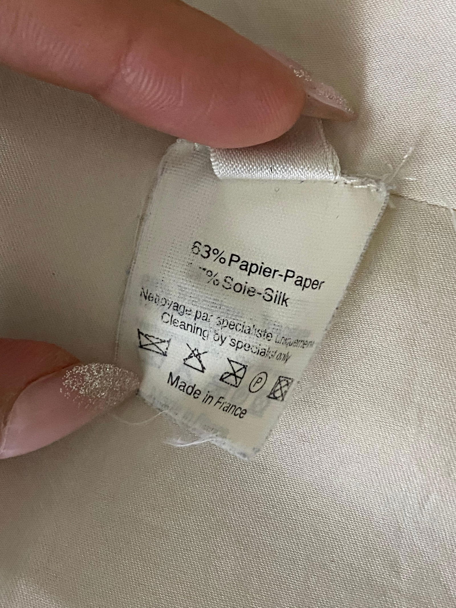 2006 LANVIN Cream/ Ivory Linen Coat Size 40 - 16