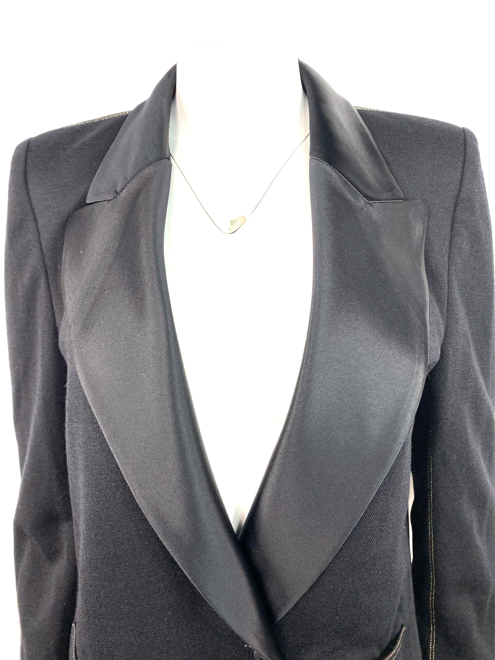 Sonia Rykiel Black Wool Blazer Jacket Size 38 - 8
