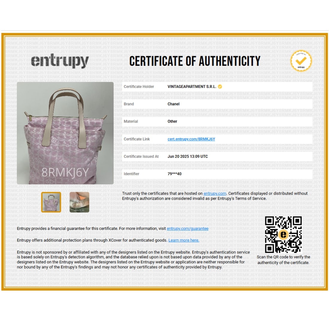 CHANEL Travel Line Shopper Bag in Pink Jacquard - 14