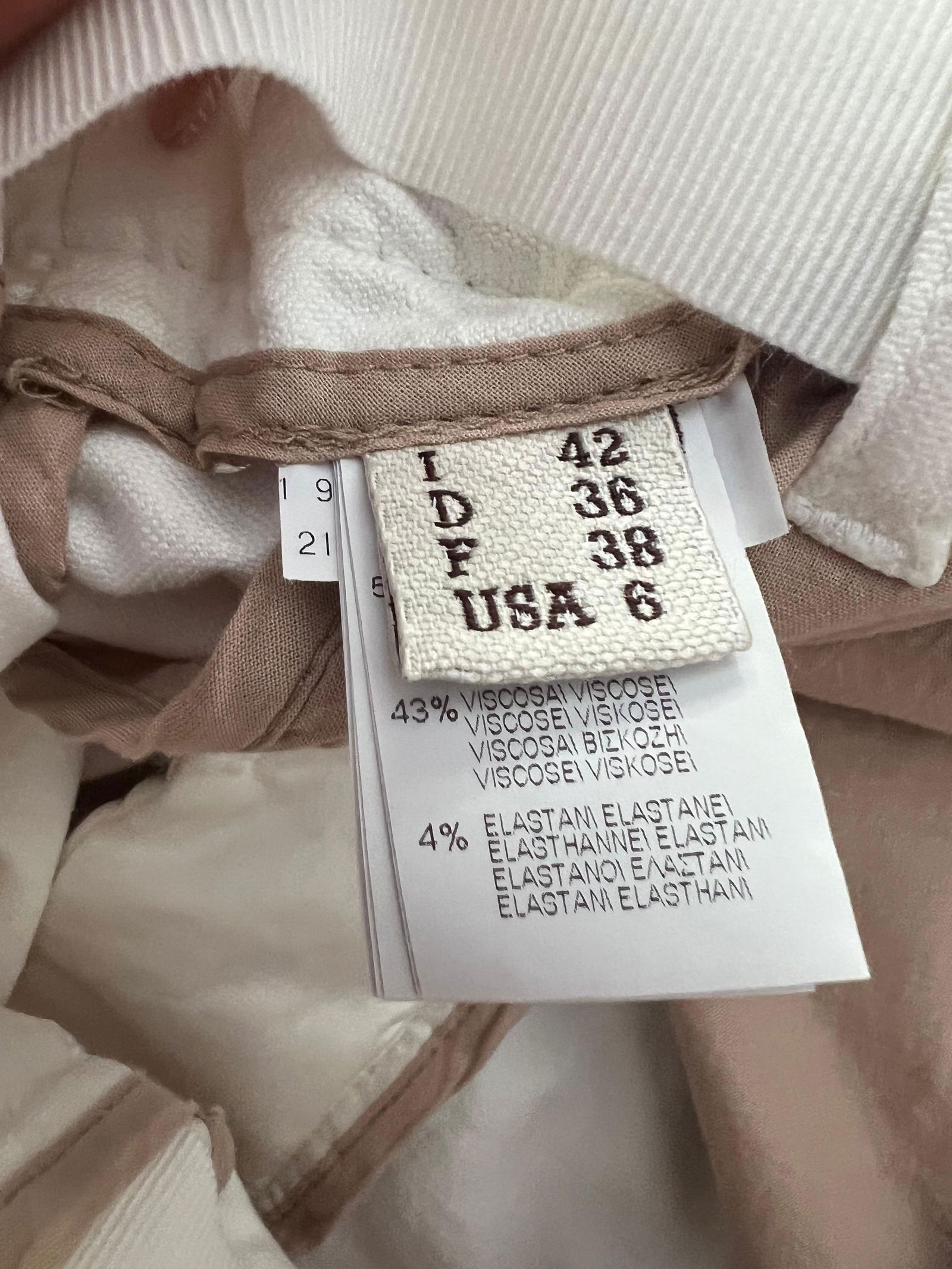 Brunello Cucinelli White Shorts, Size 42 - 5