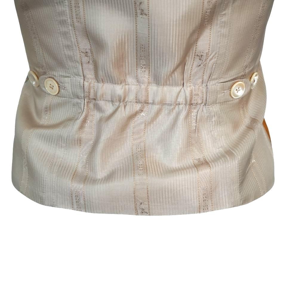 Hermes Paris Collard Zip Fall Leaves Vest - 16
