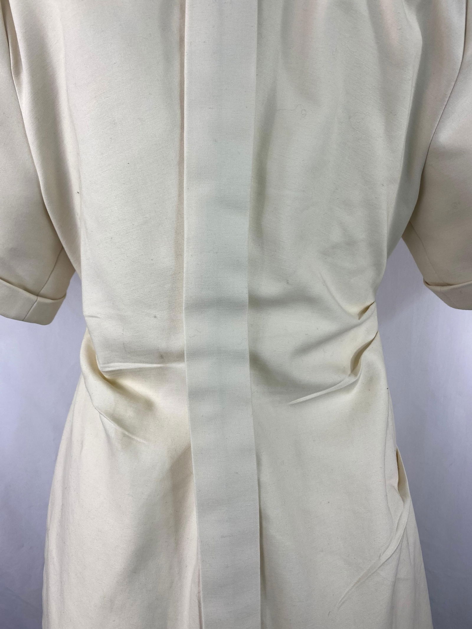 Jacquemus Cream, Ivory Cotton Shirt Top, Size 40 - 12