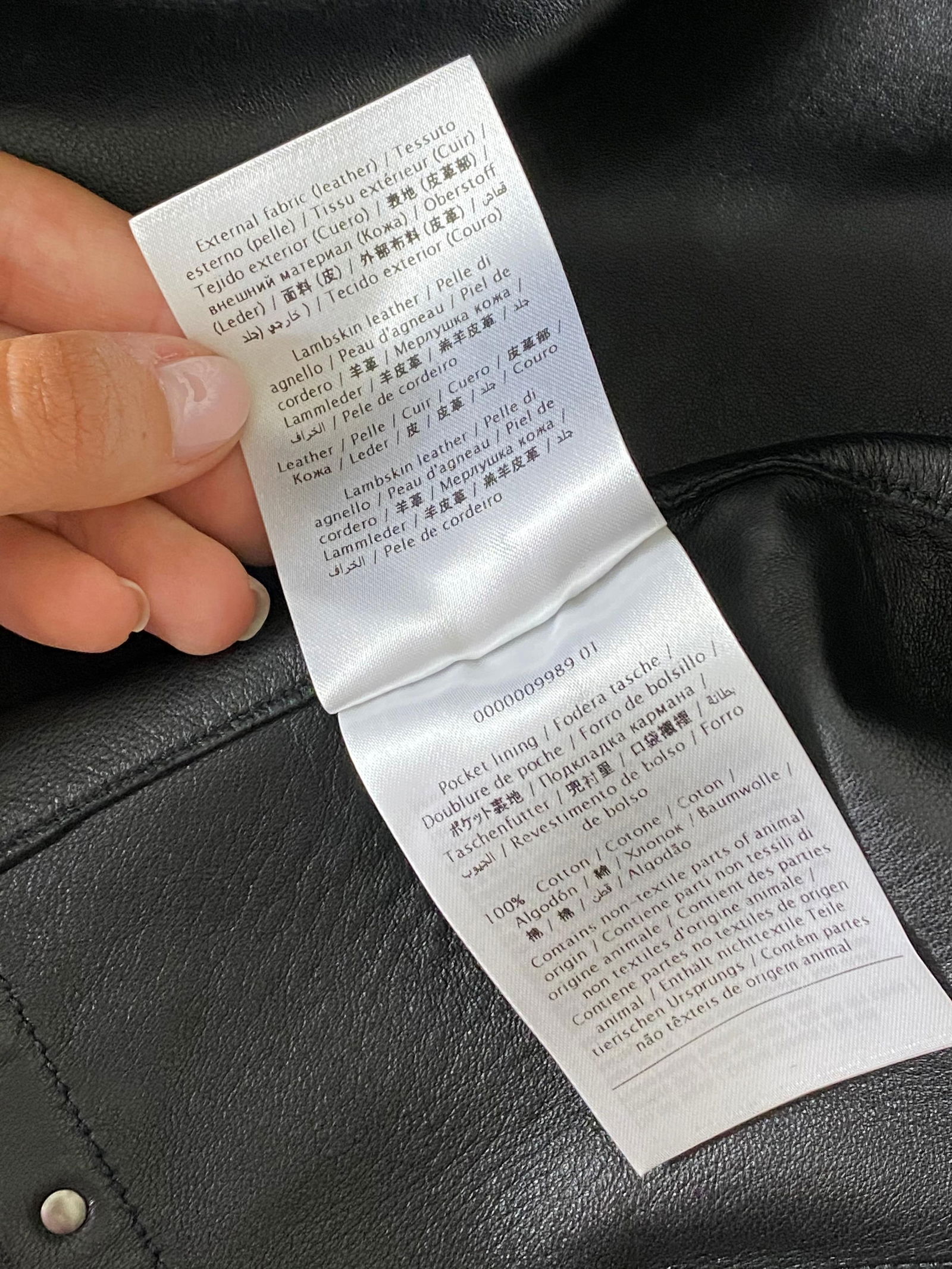 Valentino Black Leather Studded Jacket Size 8 - 5