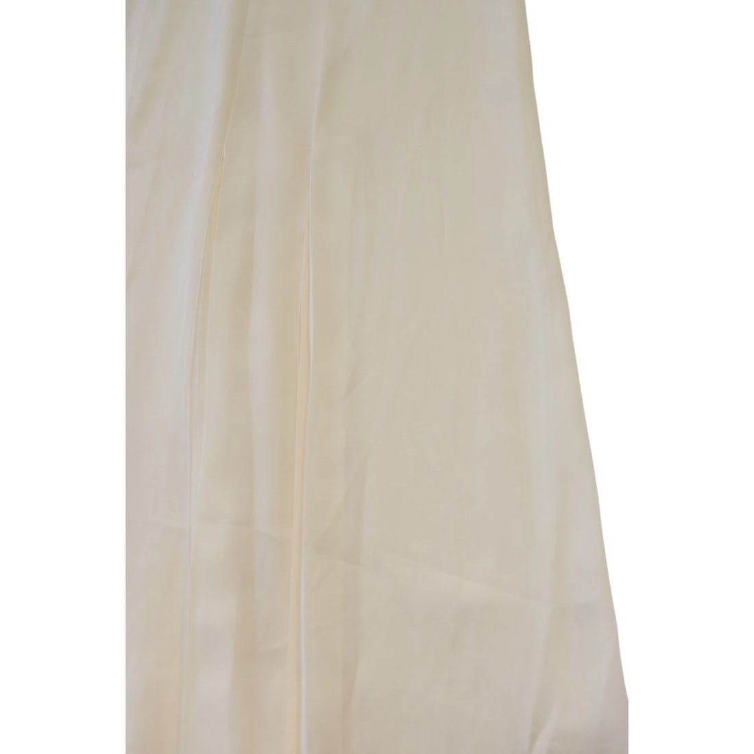 Saint Laurent Paris Ivory Silk Draped Gown Evening Maxi Dress FR 38 / S plunging - 9