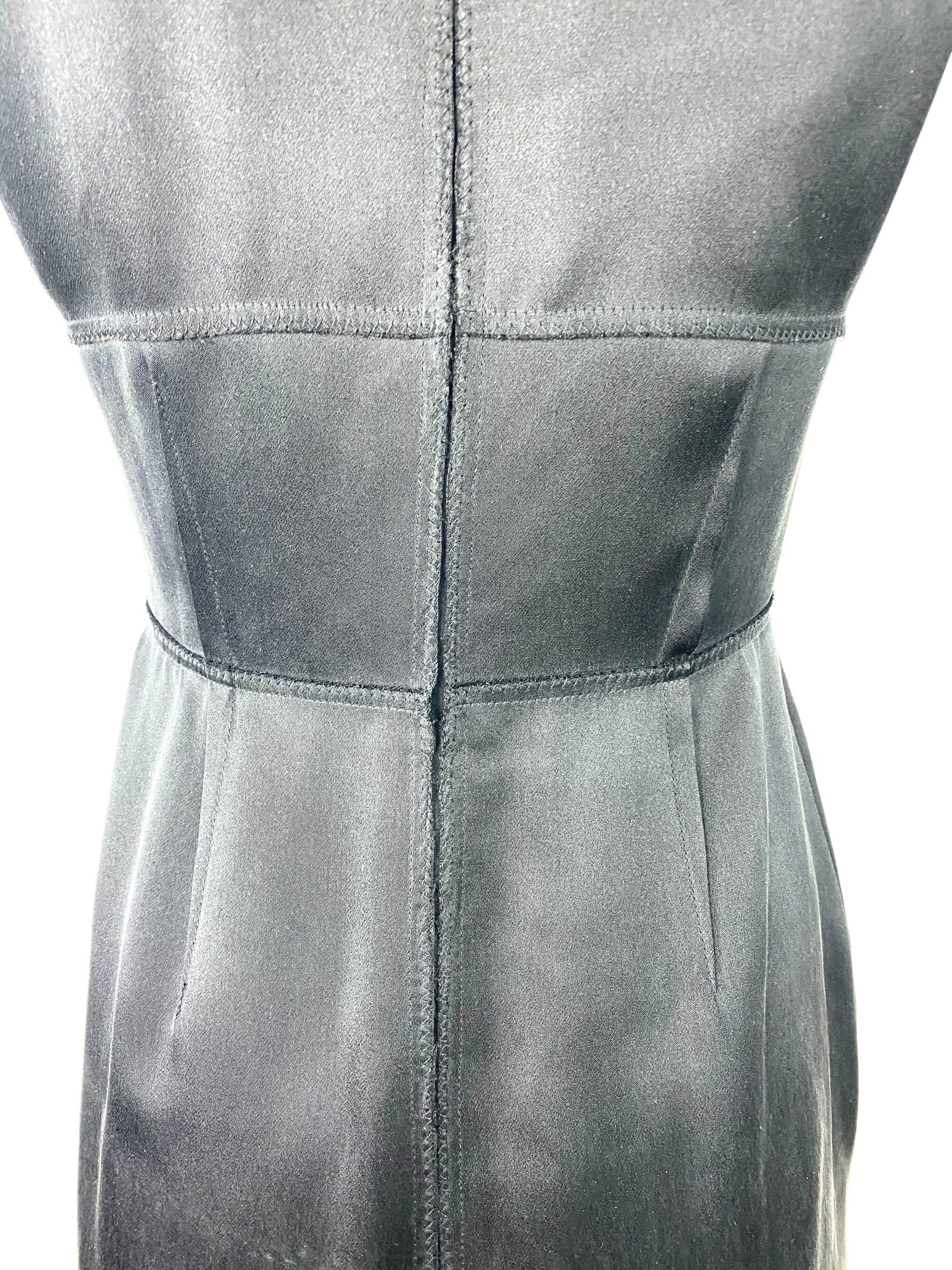 Proenza Schouler Black Silk Mini Dress, Size Small - 3