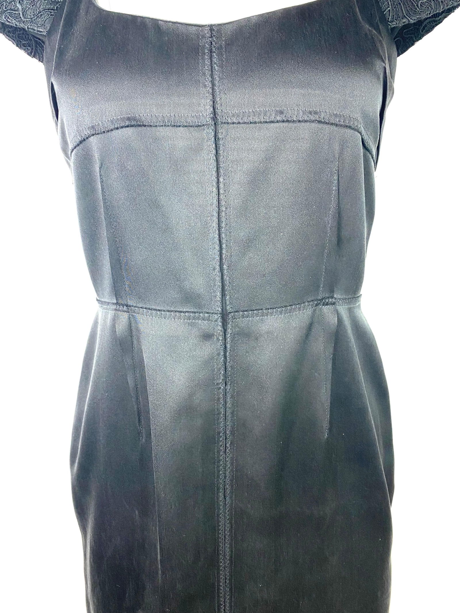 Proenza Schouler Black Silk Mini Dress, Size Small - 9