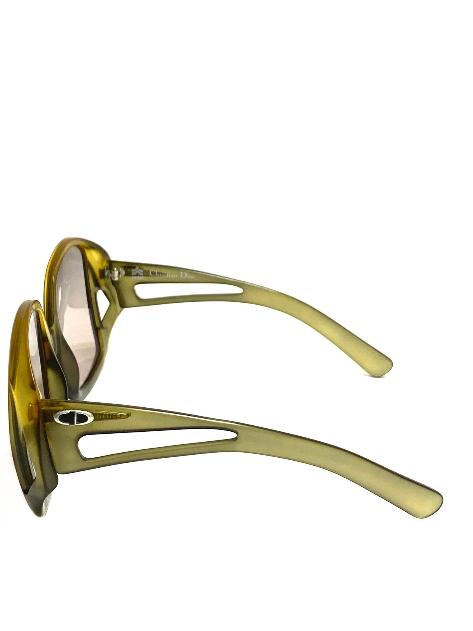Vintage Christian Dior Green Square Sunglasses - 17