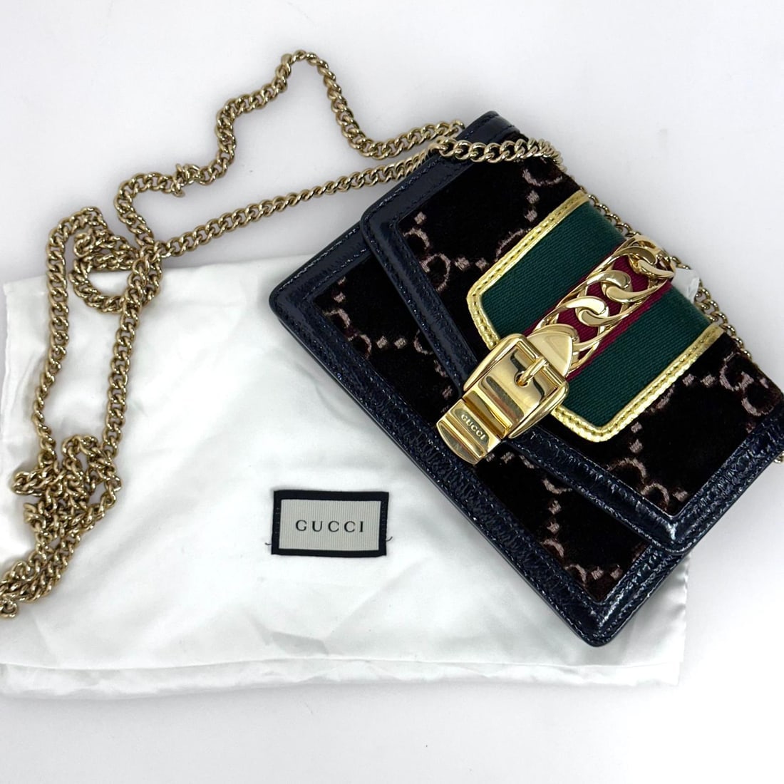 GUCCI Sylvie Mini Bag in GG Velvet - 3