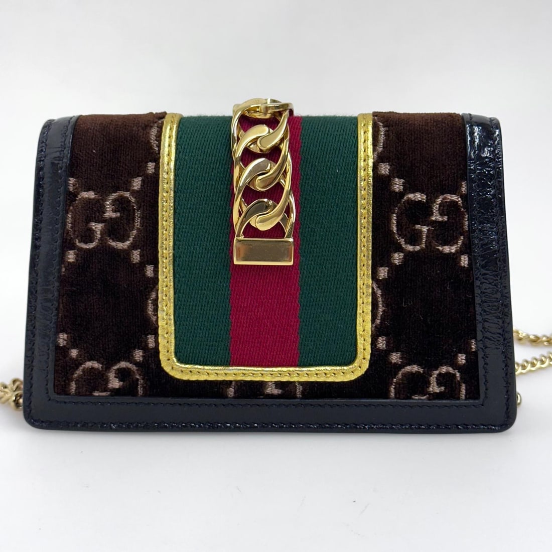 GUCCI Sylvie Mini Bag in GG Velvet - 8
