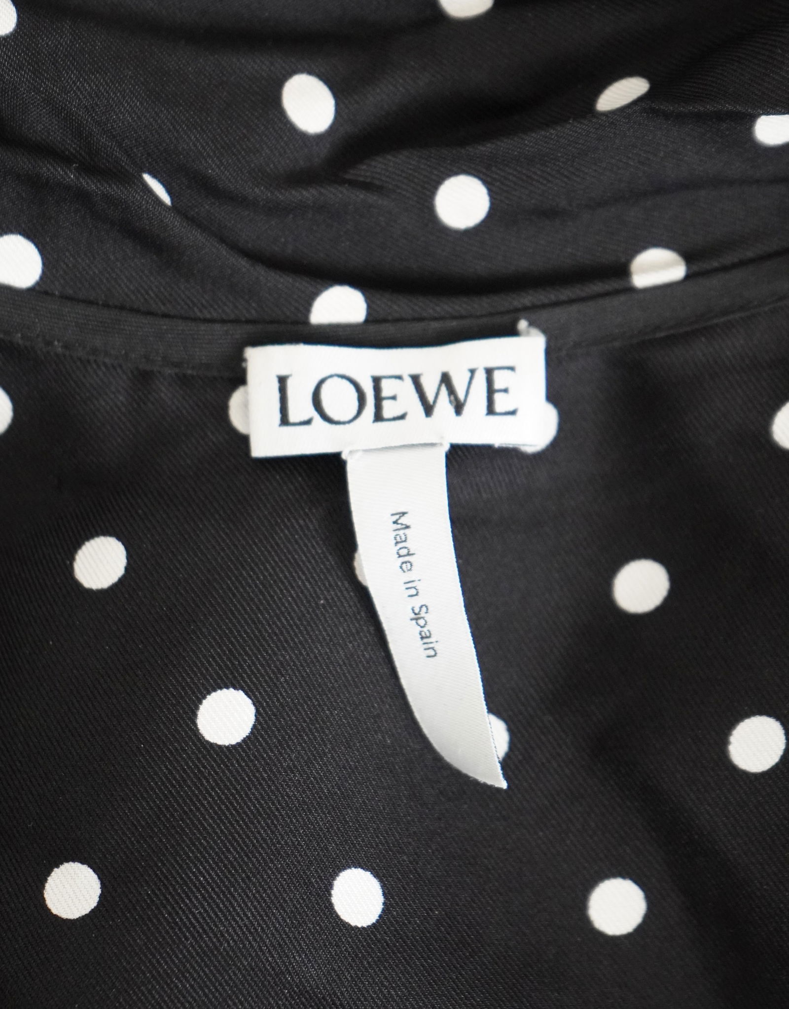 LOEWE Silk Polka-dot Long Sleeve Top - 6