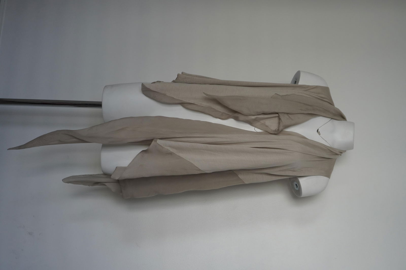 Rick Owens Silk Asymmetrical Draped Tunic - 14