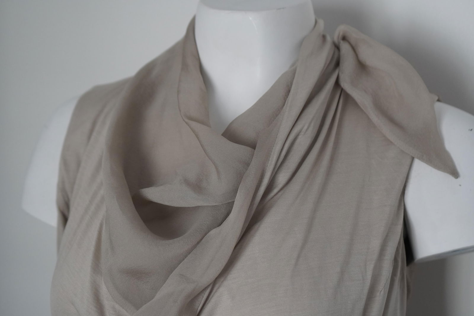 Rick Owens Silk Asymmetrical Draped Tunic - 19