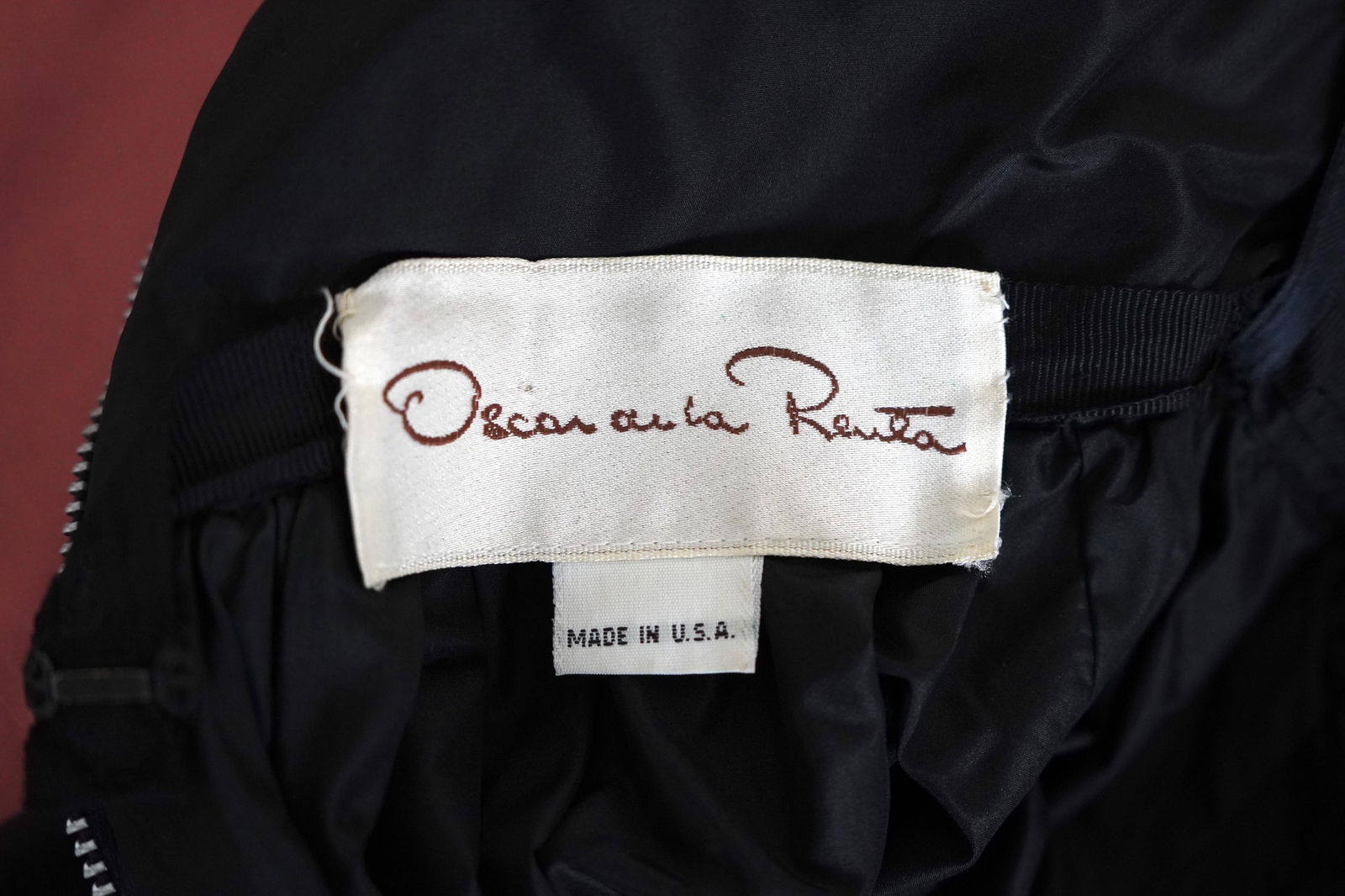 Vintage OSCAR DE LA RENTA Black Silk & Swarovski Maxi Evening Dress Gown Size 8 - 5