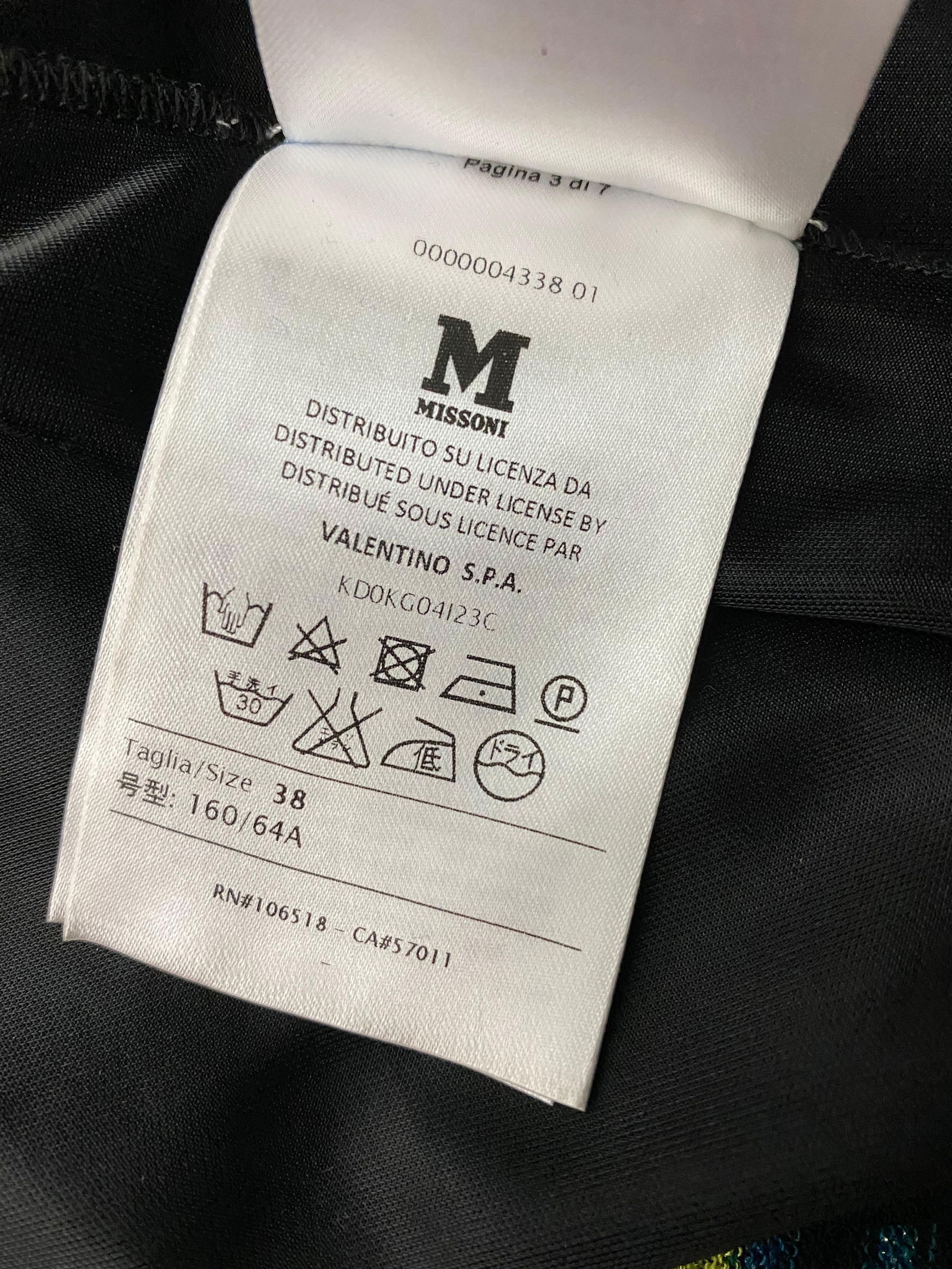 Vintage M MIssoni Multicolor Striped Knit Top and Skirt Set - 6