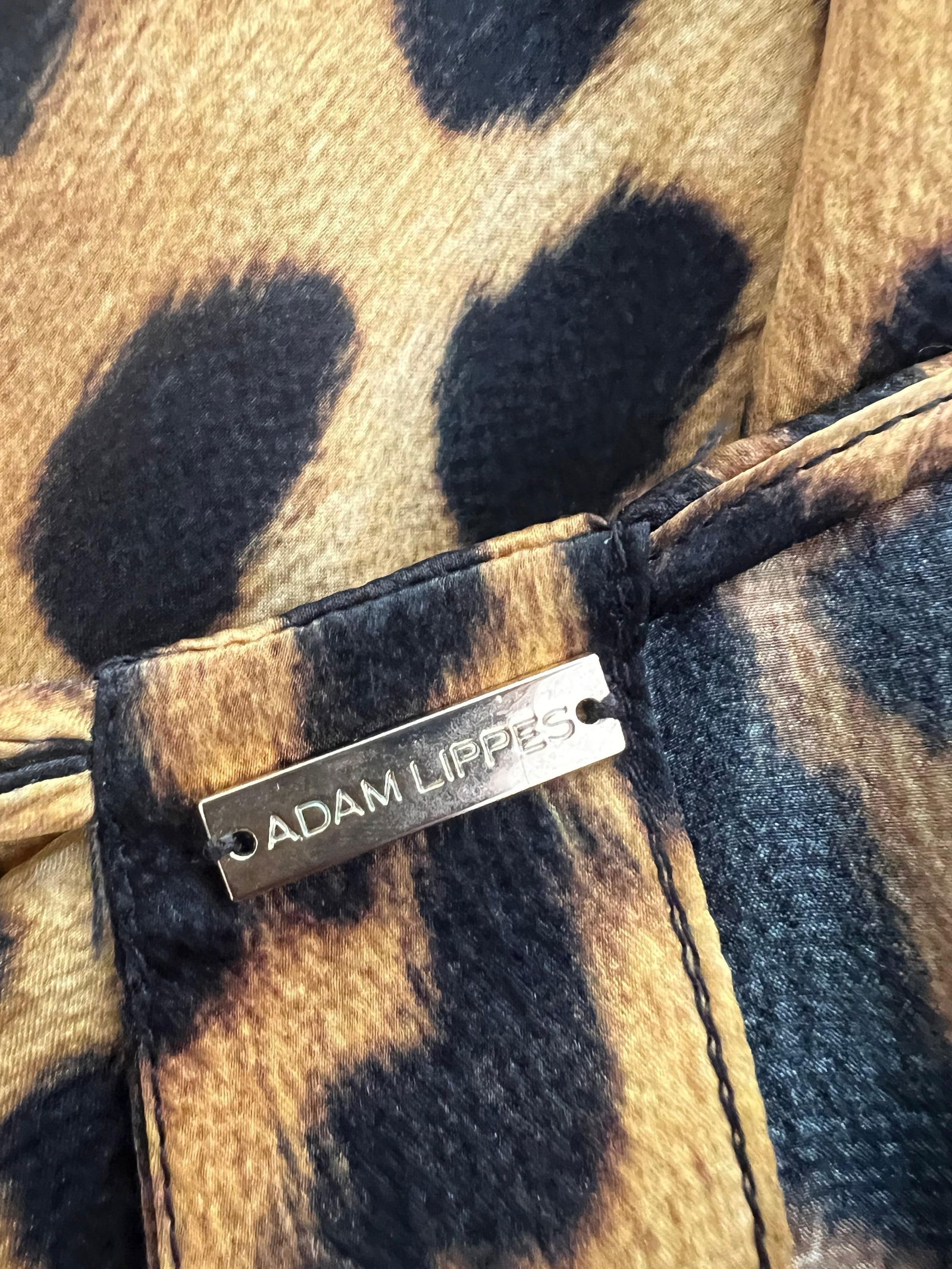 Adam Lippes Silk Leopard Top and Skirt Set - 2