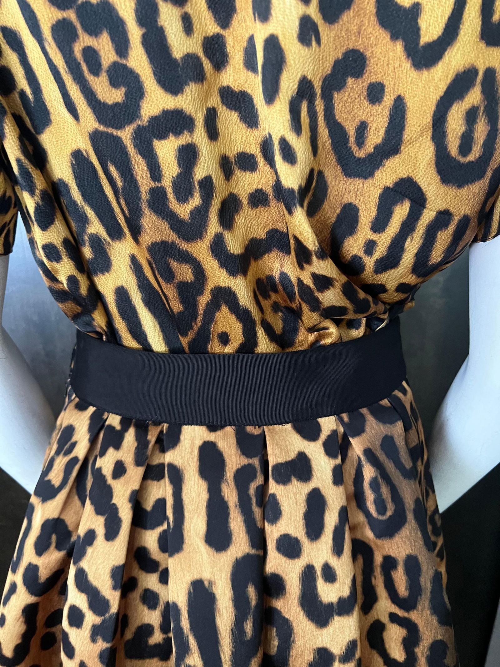 Adam Lippes Silk Leopard Top and Skirt Set - 6