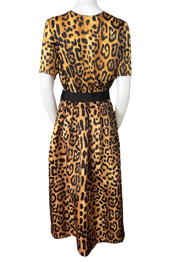 Adam Lippes Silk Leopard Top and Skirt Set - 9