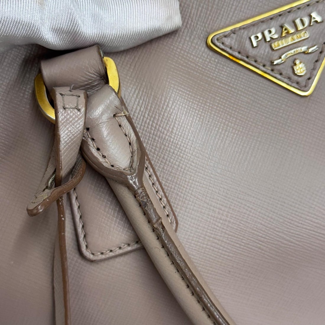 PRADA Galleria Large Bag in Saffiano Lux Powder - 10